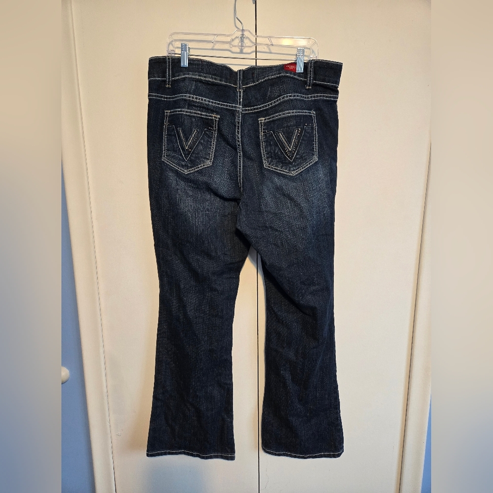 VIGOLD Boot Cut Dark Blue Jeans - Picture 5 of 7